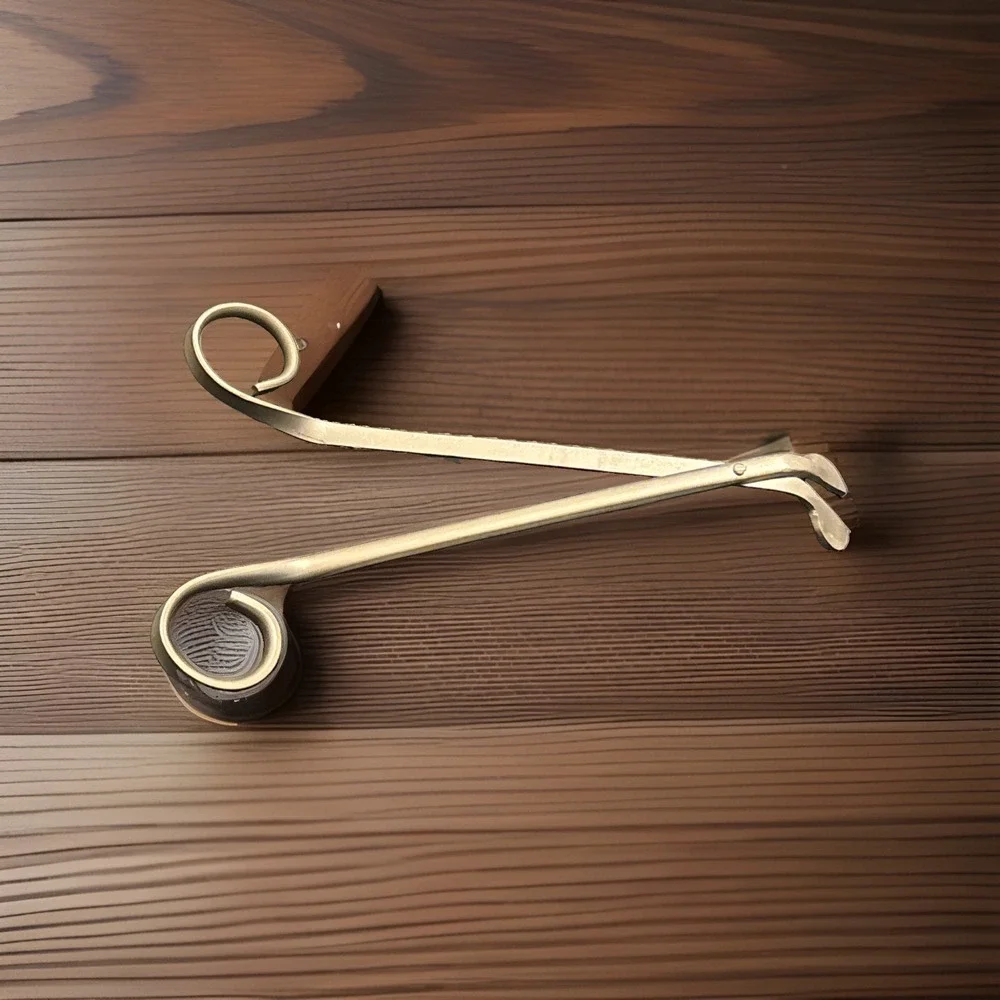 Wickman Candle Wick Trimmer Scissors Pewter Finish Scroll Design 7